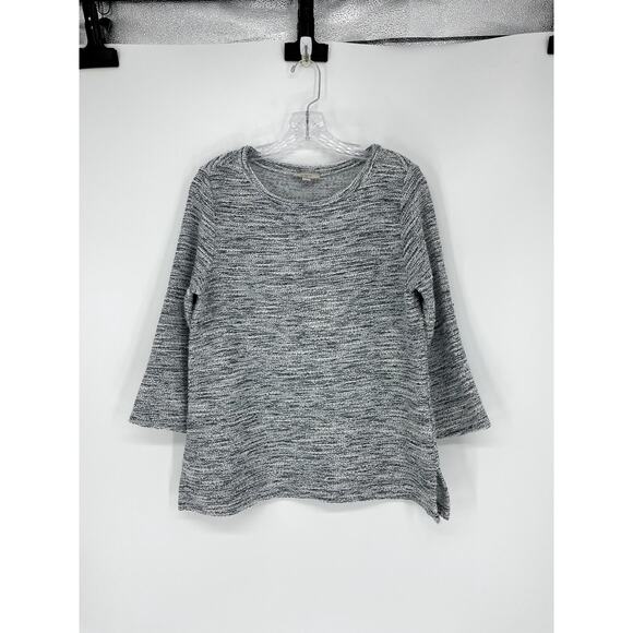 Loft Multicolor Marled Knit 3/4 Sleeve Sweater Size Medium - Picture 6 of 8